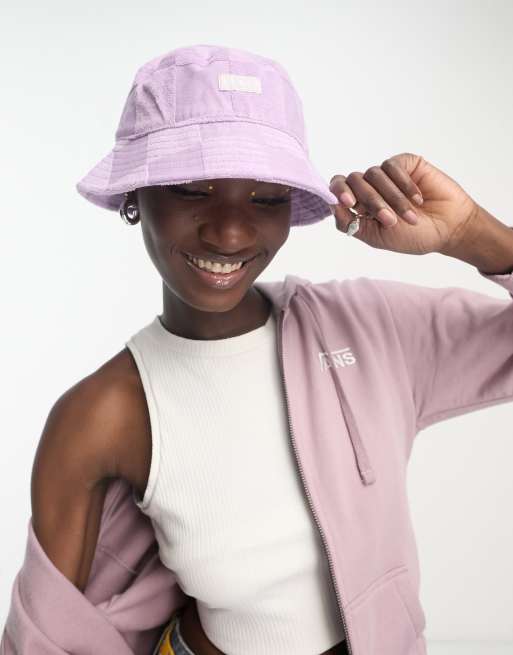 Vans - Checkerboard - Bucket hat in lila 