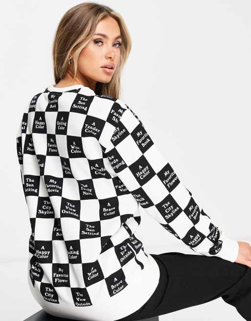 Vans shop checkerboard jumper