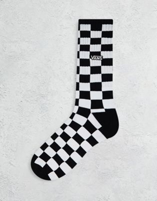 Vans Checkerboard II socks in black and white
