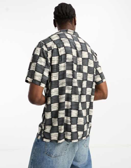 Vans checkerboard button store up shirt