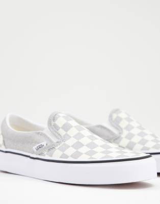 light grey checkered vans
