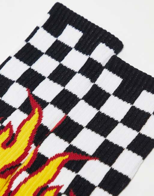 Vans sale checkerboard fire