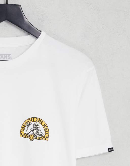 Vans - Chillin - T-shirt avec imprimé squelette au dos - Blanc, 4 de 4