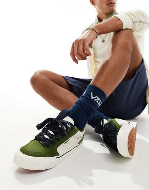 Vans Chukka Push sneakers in green and cream - view 1