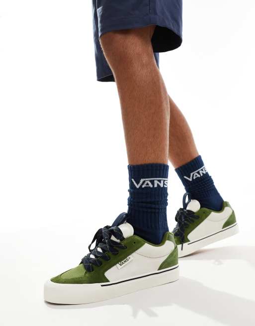 Vans Chukka Push sneakers in green and cream | ASOS