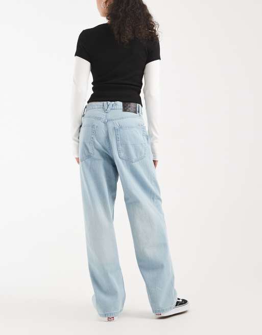 Vans - Cinched Check 5 - Pantalon baggy - Gris moyen délavé clair, 3 de 5