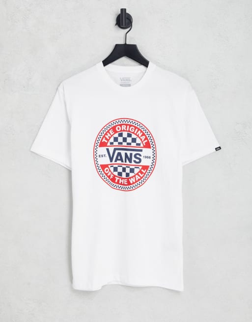 Red black and store white vans shirt