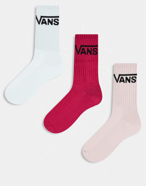 Vans Classic 3-pack crew socks in multi