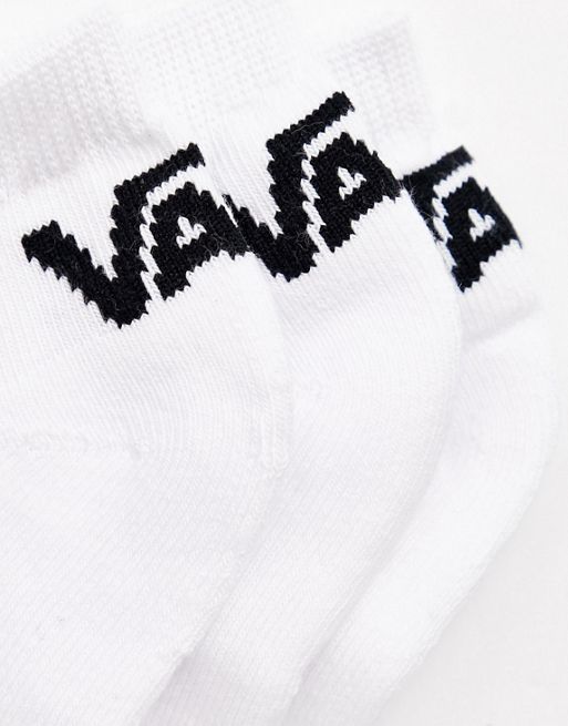 Vans Classic 3 Pack Trainer Socks In White Vxsxwht, $10, Asos