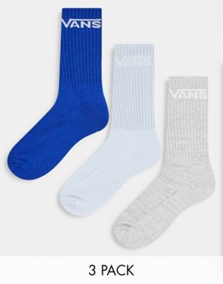 Vans Classic 3-pack socks in blue