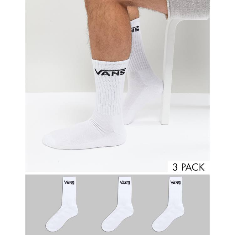 Vans Classic 3 Pack Trainer Socks In White Vxsxwht, $10, Asos