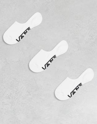 Vans Classic - 3er-Pack Füßling in Weiß