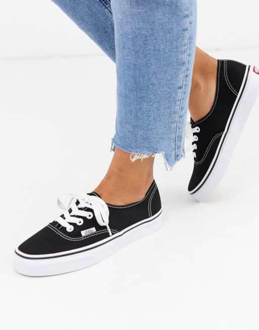 Vans Classic Authentic black trainers ASOS
