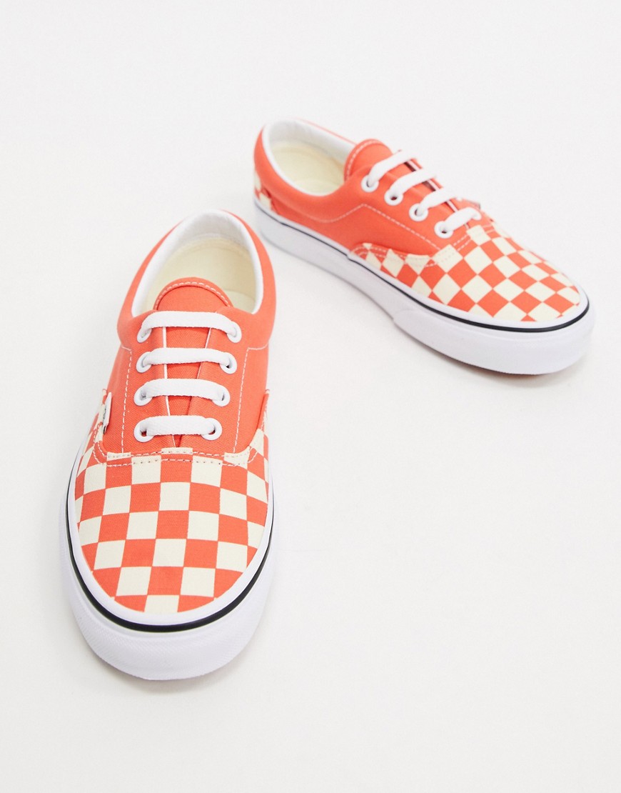 Vans classic authentic checkerboard trainers-Pink