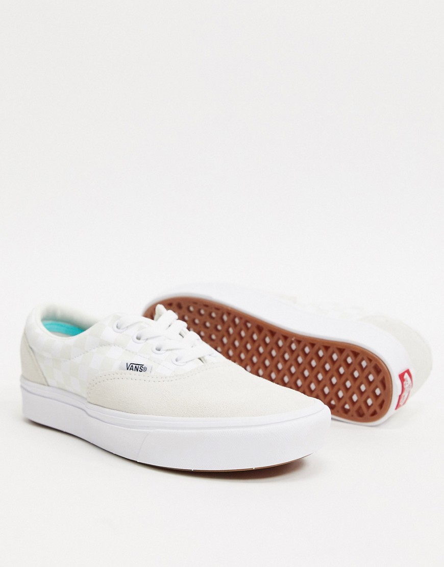 Vans classic authentic checkerboard trainers-White