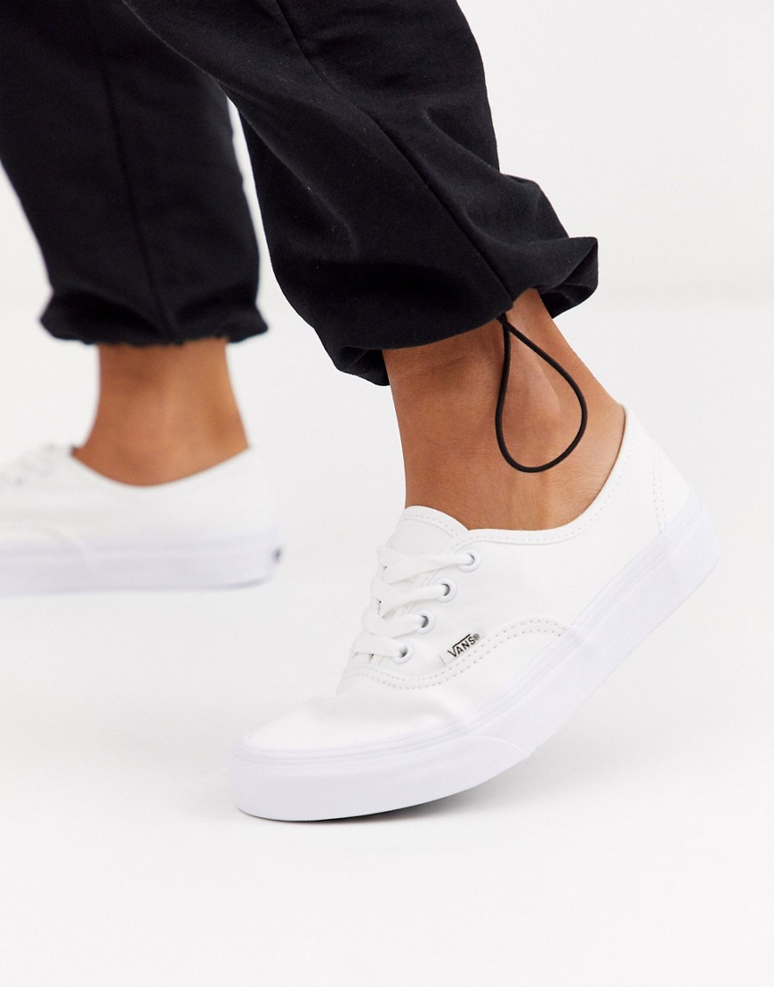 vans -  Classic – Authentic – Sneaker in Dreifach-Weiß