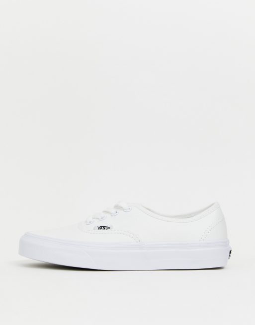 Vans classic authentic shop triple white sneakers