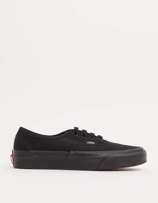 vans classic authentic triple black trainers