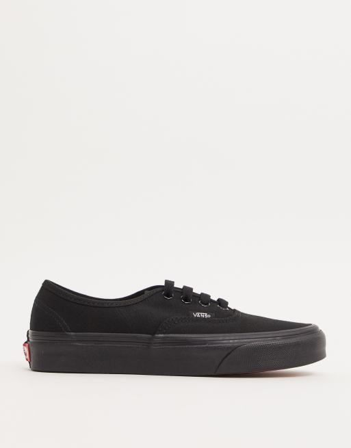 Vans authentic cheap black shoes