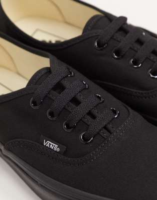 vans classic authentic triple black trainers
