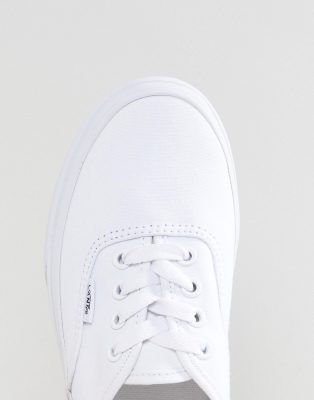 vans classic authentic triple white trainers