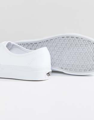 vans classic authentic triple white sneakers