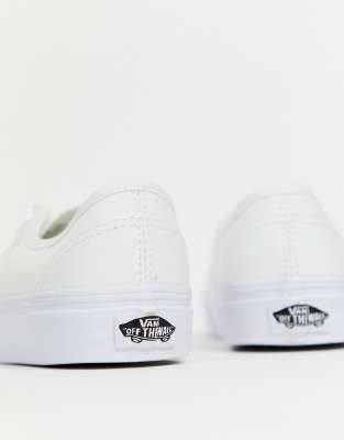 vans classic authentic triple white sneakers