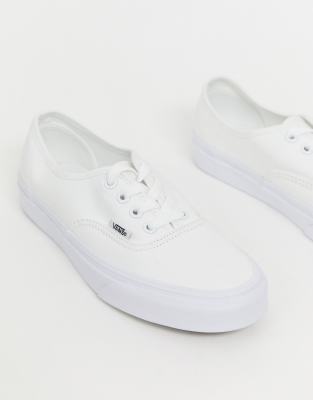vans white authentic trainers