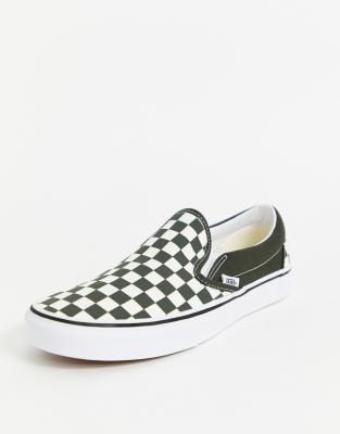 vans damier vert