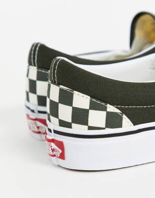 vans damier vert