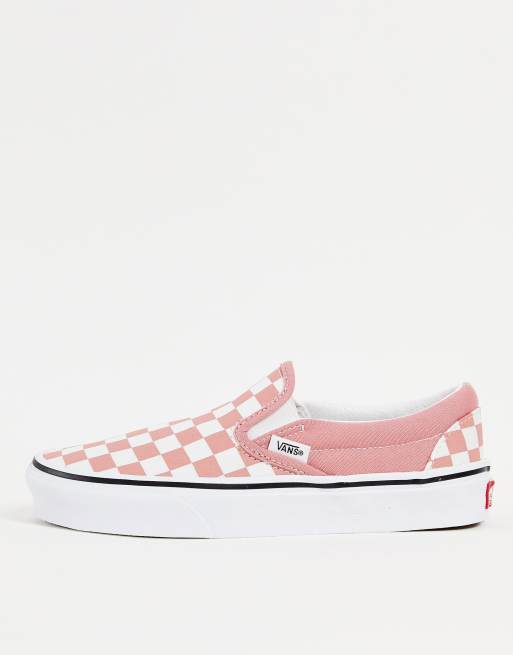 Vans damier store avec rose