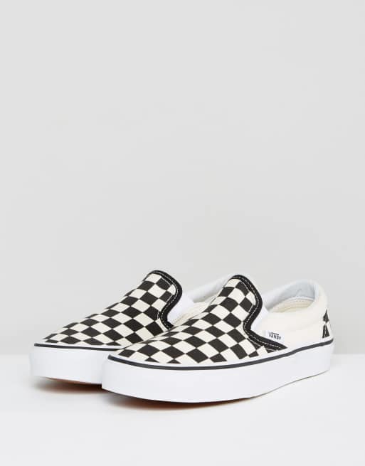 Vans Classic Baskets enfiler Carreaux noirs ASOS