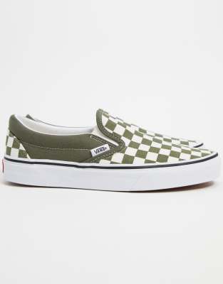 vans damier vert