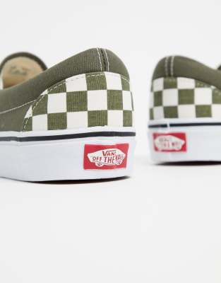 vans damier vert