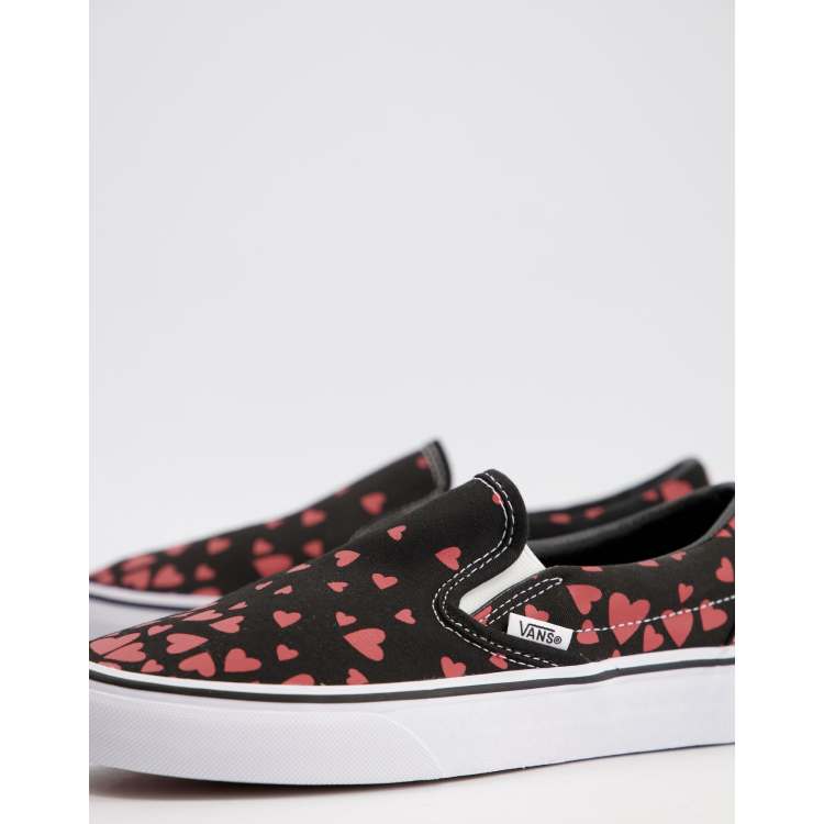 Vans noir clearance a fleur rouge