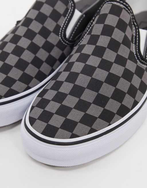 Vans damier noir et on sale gris