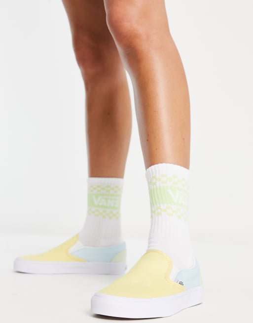 Vans jaune pastel hotsell