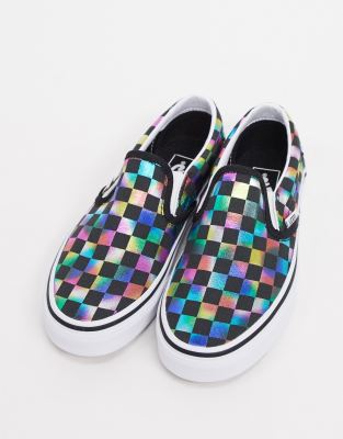 vans carreaux sans lacets