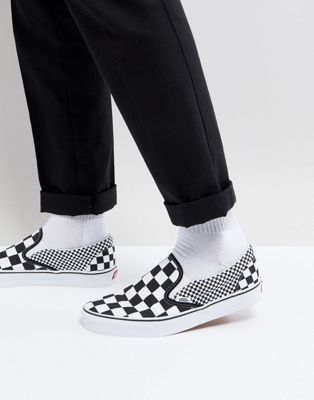 vans classic checkerboard slip on sneaker