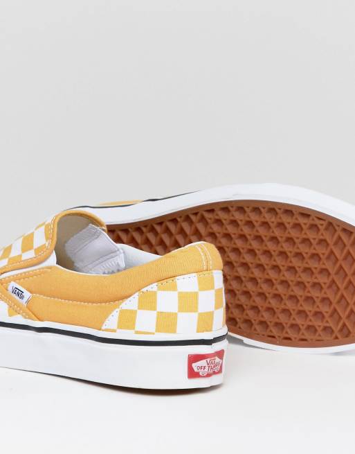 Yellow Checkered Vans Near Me Store -  1697980767