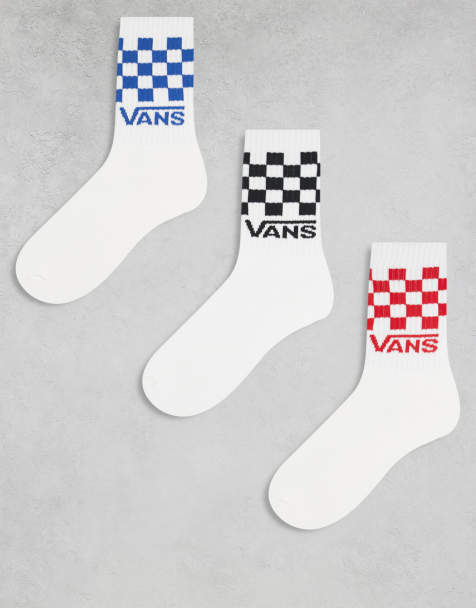 Vans - Classic - Confezione da 3 paia di calzini bianchi multicolore a scacchi - view 1