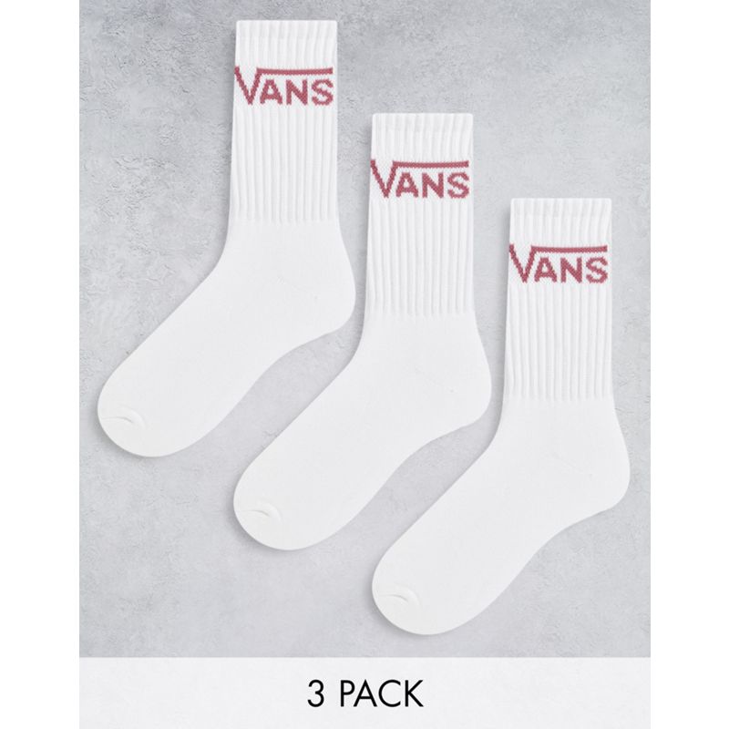 Vans Classic - Confezione da 3 paia di calzini bianchi 
