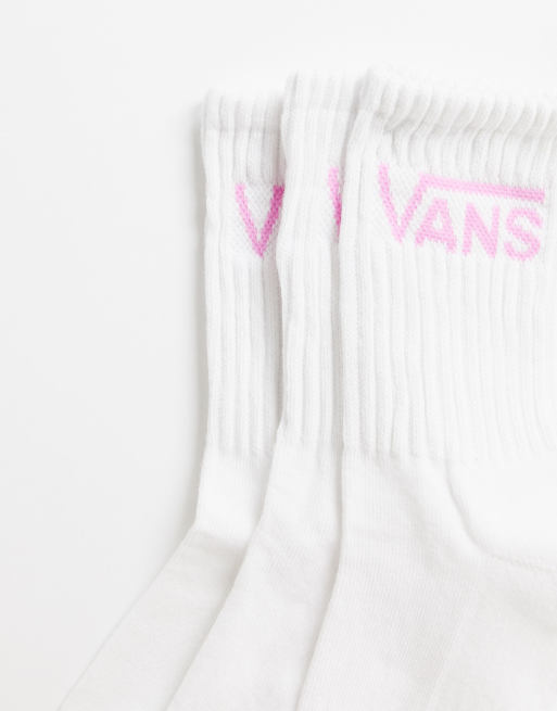 Vans Classic 3 Pack Trainer Socks In White Vxsxwht, $10, Asos