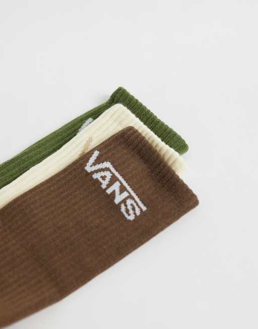 Vans Classic Crew 3-pak skarpetek w wielu kolorach, 2 z 3