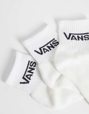 Vans Classic Crew 3pck socks in white