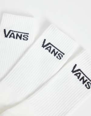 Vans Classic Crew 6pck socks in white