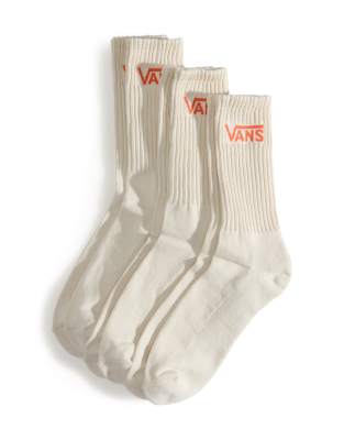 Vans Classic - Crew-Socken in der Farbe Turtledove-Weiß