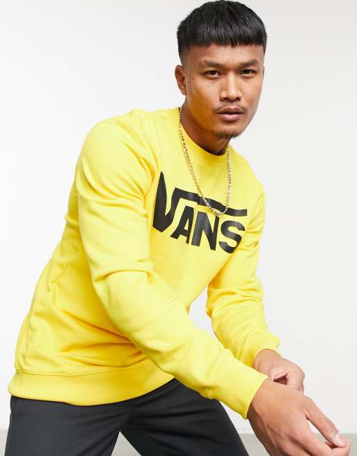 Vans hot sale sweatshirt yellow