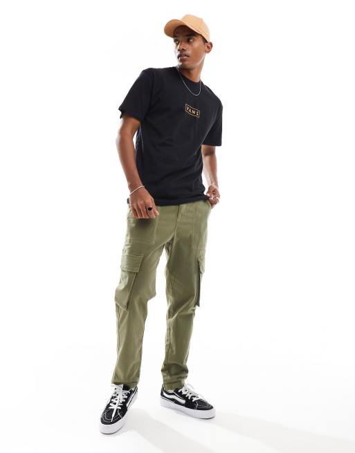 Vans Classic – Easy Box – Svart t-shirt med logga, 4 av 4