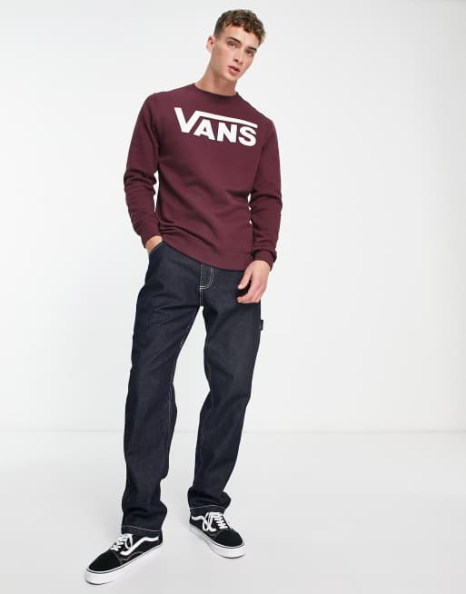 Felpa bordeaux outlet vans